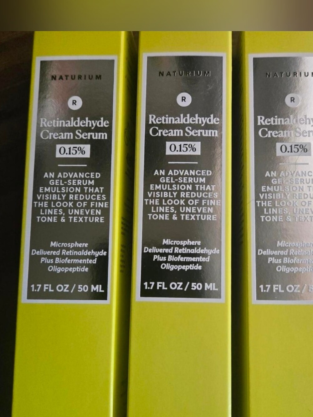 Set Of 3 Naturium Retinaldehyde Cream Serum 0.15%